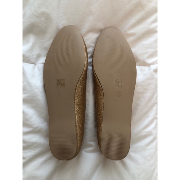 Never worn ASOS gold glitter ballet flats - Picture 9 of 9